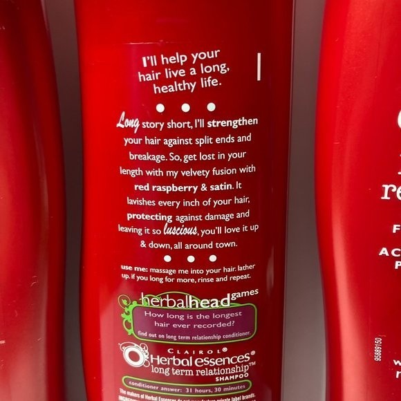 Herbal Essences Long Term Relationship DISCONTINUED 2 Shampoo 2 Conditioner - Picture 11 of 13